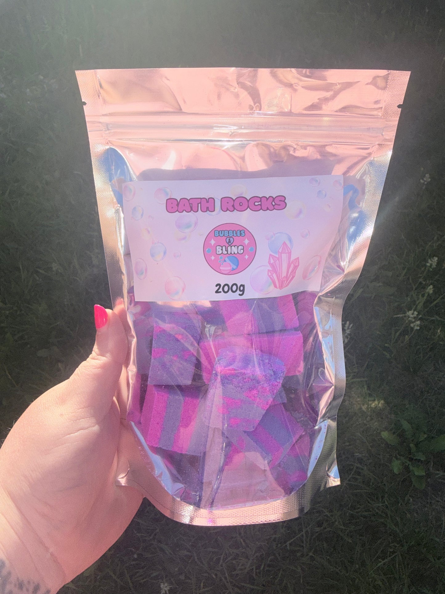 Bath Rocks - Pink & Purple