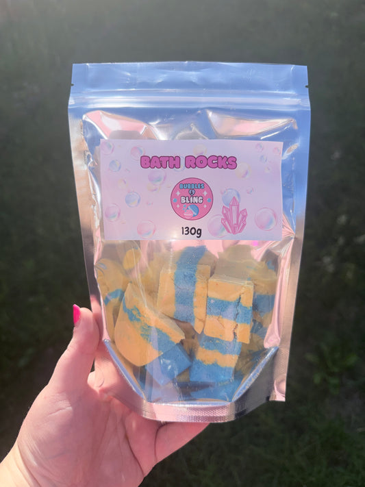Bath Rocks - Blue & Yellow