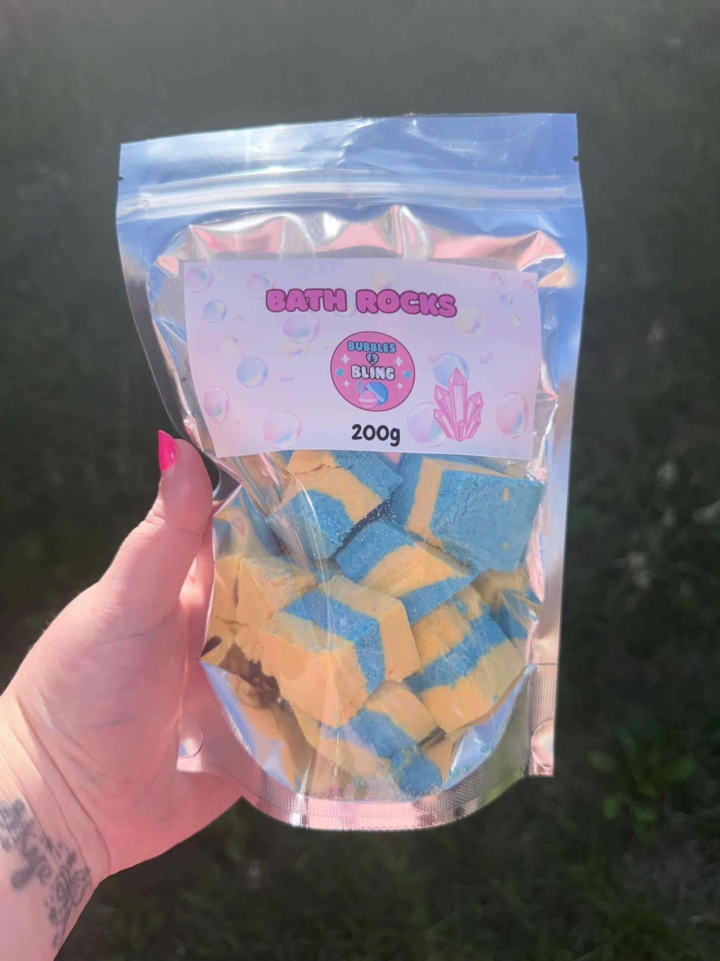 Bath Rocks - Blue & Yellow